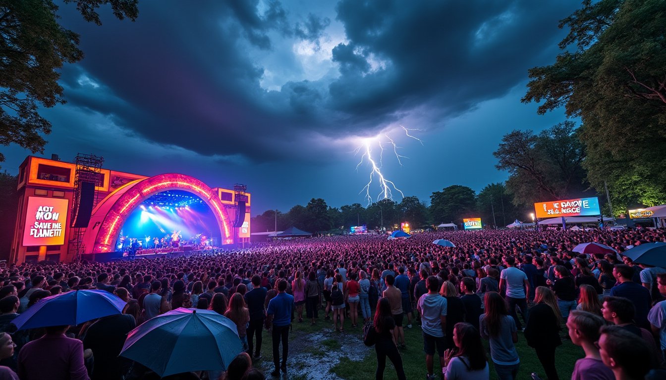 découvrez comment les changements climatiques influencent l'organisation et l'expérience des concerts, impactant les artistes et le public à travers des conditions météorologiques extrêmes, des défis logistiques et des initiatives durables.