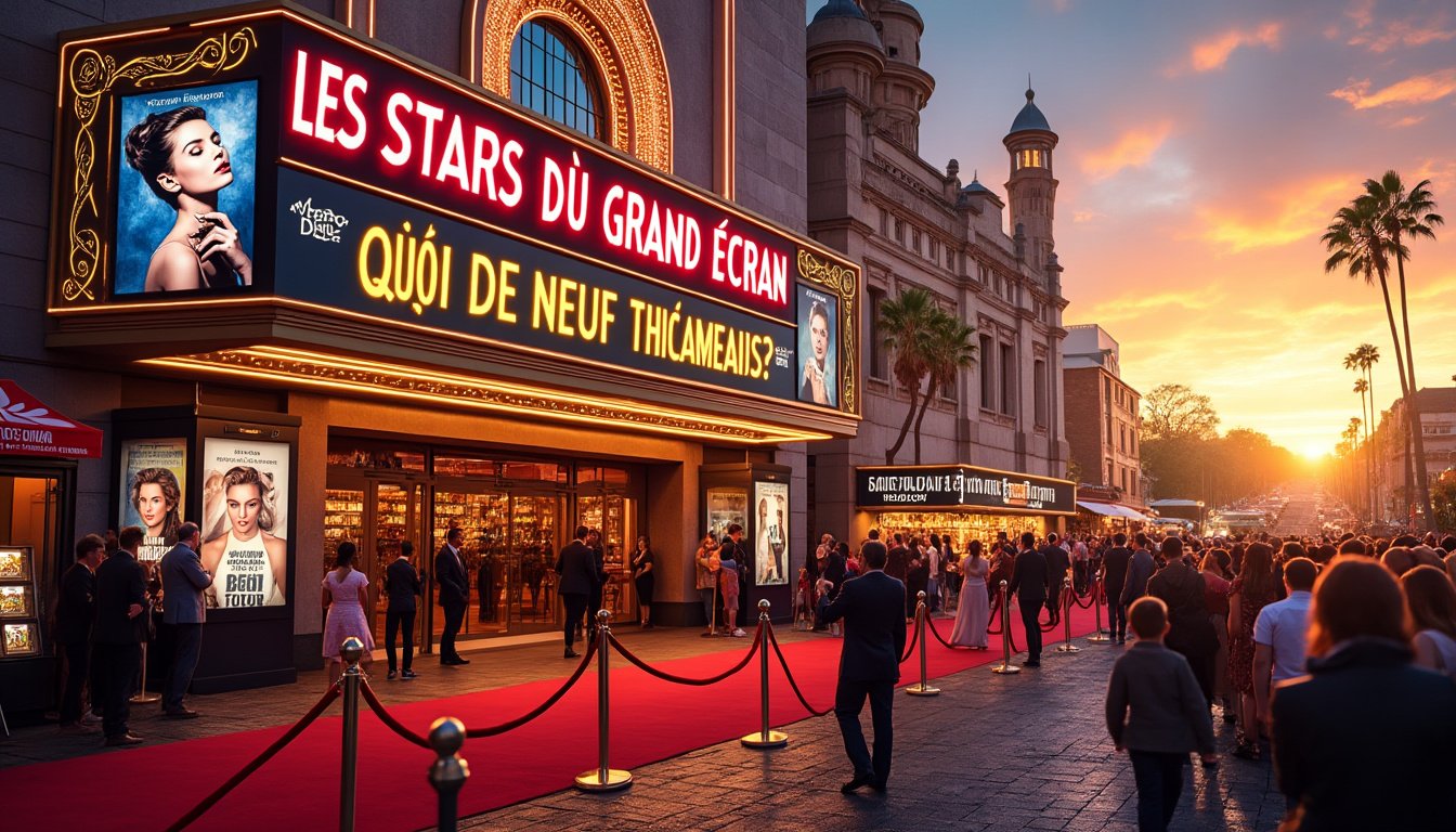 découvrez les dernières nouvelles du monde du cinéma avec les stars du grand écran. cette semaine, plongez dans les nouvelles tendances, les sorties de films à ne pas manquer et les potins fascinants des célébrités qui font l'actualité. restez à jour sur tout ce qui se passe dans l'univers du cinéma !