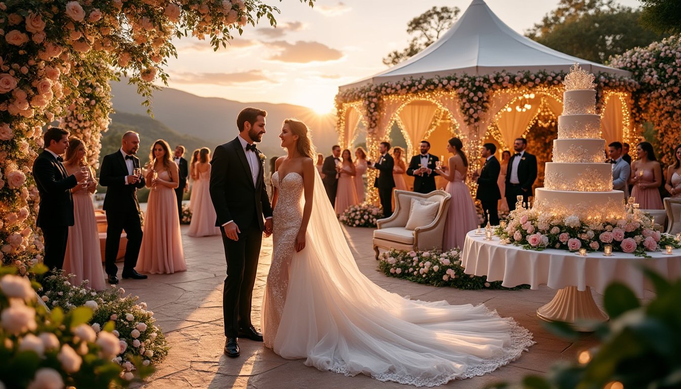 découvrez les plus belles maxi-fiançailles et mariages des stars de l'année ! plongez dans l'univers glamour des célébrités et revivez les moments forts de ces événements inoubliables qui ont marqué le monde du spectacle.