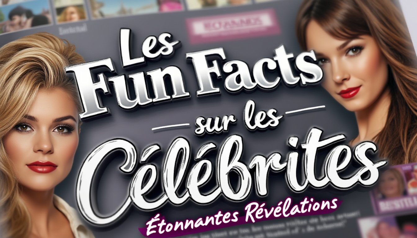 découvrez des anecdotes surprenantes et des révélations inattendues sur vos célébrités préférées. plongez dans l'univers fascinant des fun facts qui vont vous étonner et enrichir vos connaissances sur les stars du cinéma, de la musique et bien plus encore !