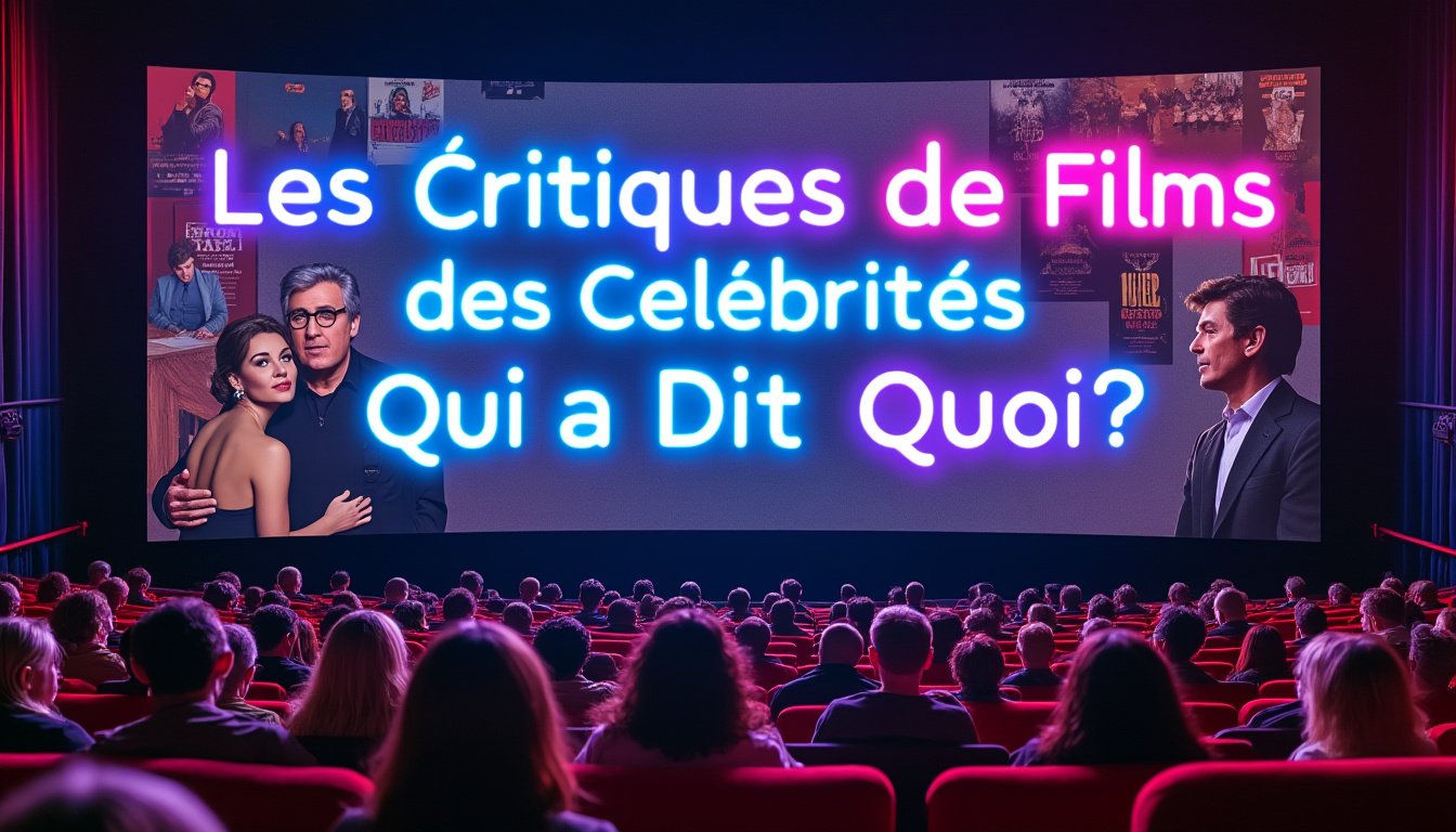 découvrez les avis éclairés des célébrités sur les derniers films à travers notre article 'les critiques de films par des célébrités : qui a dit quoi ?'. plongez dans les réflexions et commentaires des stars sur les œuvres cinématographiques qui fascinent le public.